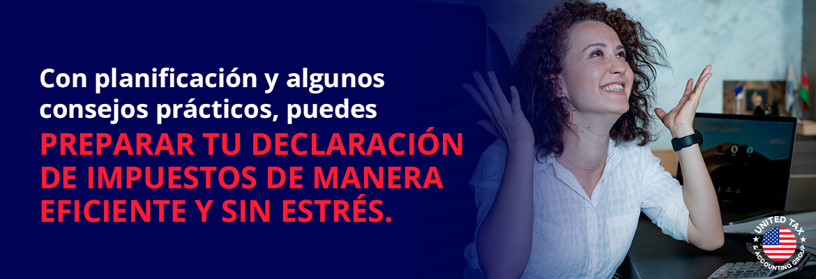Mujer Lee Consejos para Preparar Tu Declaración de Impuestos sin Estrés