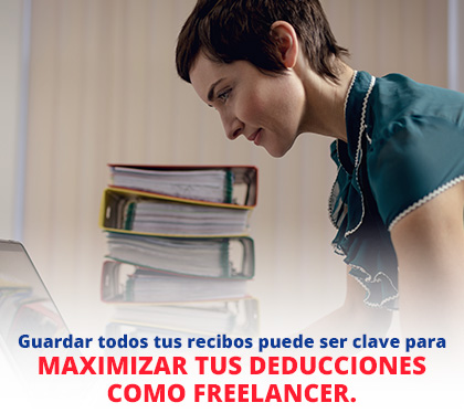 Freelancer Registra sus Gastos como Deducciones de Impuestos