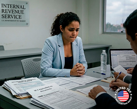 Mujer Trata de Negociar su Deuda Ante el IRS