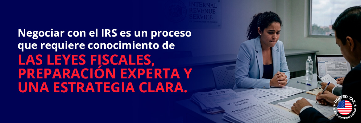 Mujer Trata de Negociar su Deuda Ante el IRS
